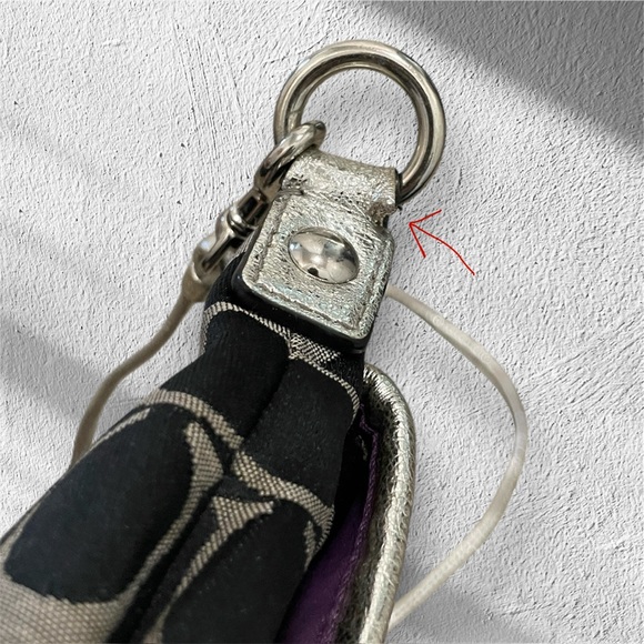 Coach Poppy Signature Pleated Crossbody Bag | Vintage Y2K - Picture 5 of 13